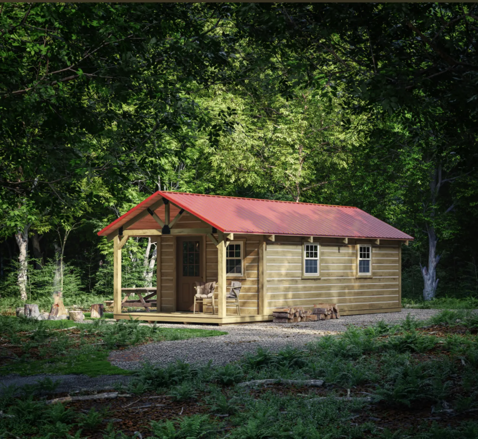 Appalachian Series 14x42 Amish Cabin
